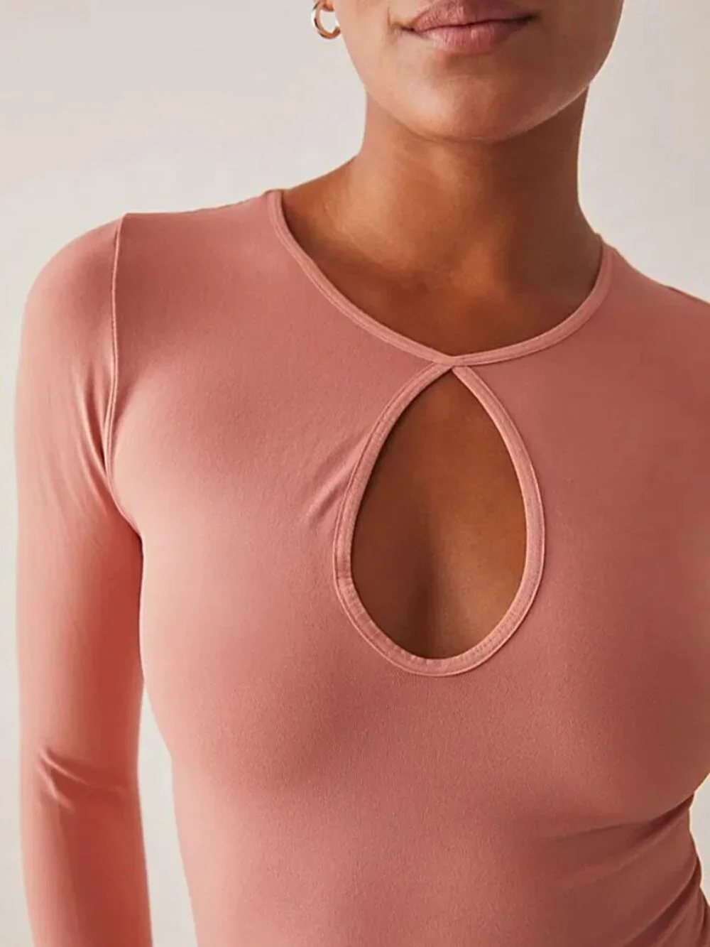 NWT Intimately Free People - Makes Sense Long Sleeve XS/S Blush Pink